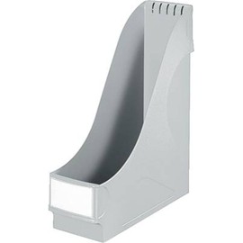 Leitz Stehsammler Extrabreit, Ideal zur Ablage und Aufbewahrung von Dokumenten, Katalogen und Mappen im A4- und US-Format, Grau, 24250085