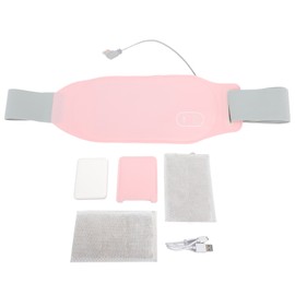 Electric Heating Waist Pad 3 Adjustable Temperature 5 Massage Mode Far Infrared Rapid Heating Abdominal Period Pain Belt for Women