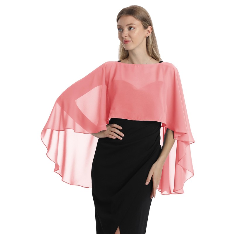 Hotshawl Capelets para mujer, chales y envolturas de gasa para