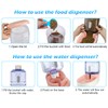 Automatic Dog Cat Feeder and Water Dispenser Gravity Food Feeder