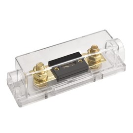 Heschen Car 60A ANL Fuse Holder with ANL Fuse for Auto Bike Audio Subwoofer Equipment Gold Color 1PC