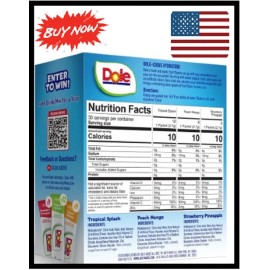 Dole Lemonade Variety Powder Mix, Tropical, Classic, & Strawberry, 30 Pack...