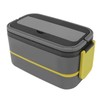 Lunch Box Double Layer Microwave Safe Leakage Proof Stainless Steel