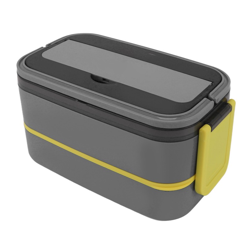 Lunch Box Double Layer Microwave Safe Leakage Proof Stainless Steel