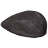 Men's Brown Real Soft Leather Ivy Beret Newsboy Gatsby Golf