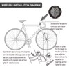 Bicycle Computer Wireless Bicycle Computer Waterproof Bicycle Odometer Multifunction LCD