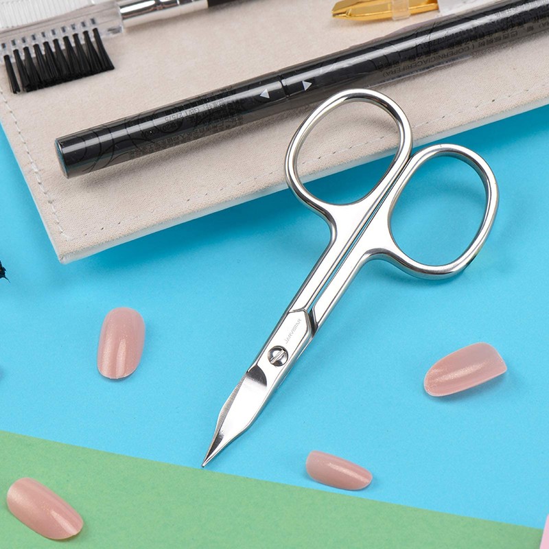 JARVISTAR Nail Scissors, Cuticle Scissors, Stainless Steel, Sharp Curved Cuticle