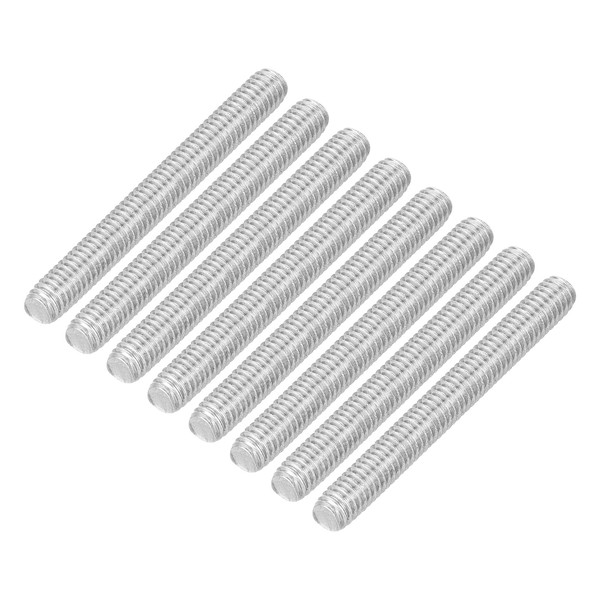 QUARKZMAN Pack of 8 Fully Threaded Spindles, M4 x 35
