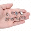 16 Pcs Flat Back Tray Earring Clips with Silicon Pads
