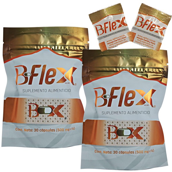 B Flex Capsulas Paquete 2, Incluye 2 Muestras