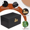promitop Bamboo Box, locked storage decorative box with combination lock,