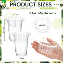 Baderke 35 Pack Plastic Desktop Plant Terrariums Plant Propagation Station Tabletop Planting Vase with Hydroponic Baskets for Indoor Plants Home Office Desktop Decor