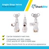 SharkBite 1/2 x 3/8 Inch Compression Angle Stop Valve, Loose