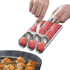 Meatball Shaper, Stainless Steel, Meatball Maker, Meatball Shaper, Meatball Scoop Maker, Meatball Maker for Cooking, 1 Set