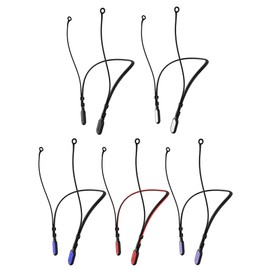 HALLEAST 5 Pack Earplugs Cord, Anti-Lost Earplug Lanyard Neckband, Safety Connector Strap, Black+White+Red+Purple+Navy