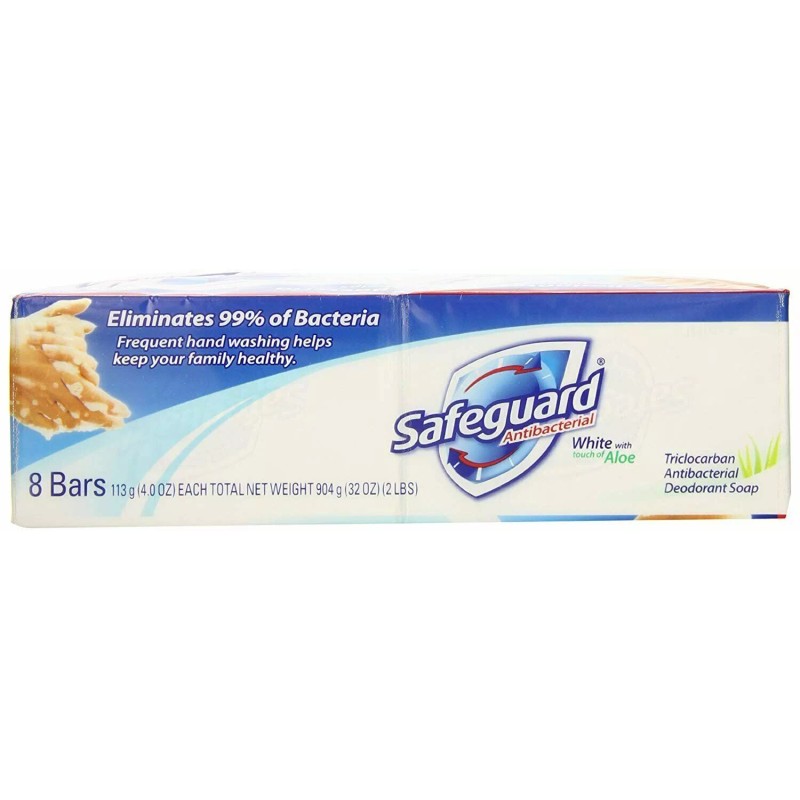 Safe-Guard Safeguard White Antibacterial Bar Soap with A Touch Of