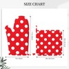 Red and White Polka Dot Oven Mitts and Pot Holders