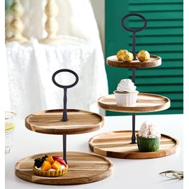 Accesorios de 3 niveles para magdalenas de 15 pulgadas, soporte de metal ovalado para hacer bricolaje para platos de frutas, bandeja de aperitivos, piezas de repuesto para decoración de bodas (6 paquetes, ovalado negro)