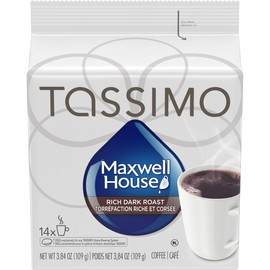 Tassimo Maxwell House Dark Roast - Custom Roasts Collection - 14 T Discs