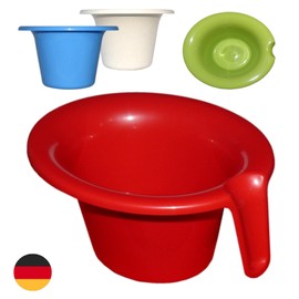 Kabea Abhato Nappy Free Oval with Handle (Original Asia/China Potty Successor Model) for Babies (Polypropylene (PP), Red)