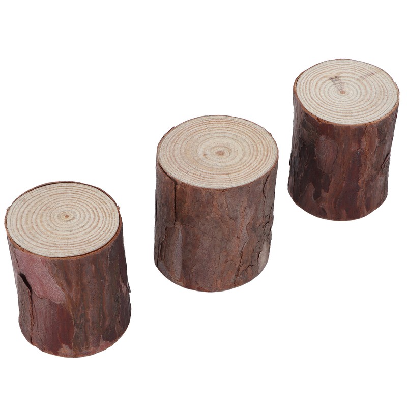 Wood Stakes Cylindrical Pine Log DIY Painting Material Flower Pot