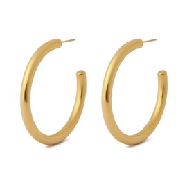 TaYolnFaSo Gold Large Hoop Earrings for Women Big Gold Earrings Lightweight Open Hoop Jewelry Gift for Girlfriend Wife