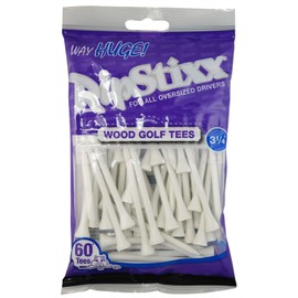 Pride Golf Tee 3-1/4" Way Huge RIPSTIXX Golf Tee (60 Count), White
