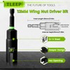 TLEEP Deep Nut Driver Set for Impact Drill w/Wing Nut