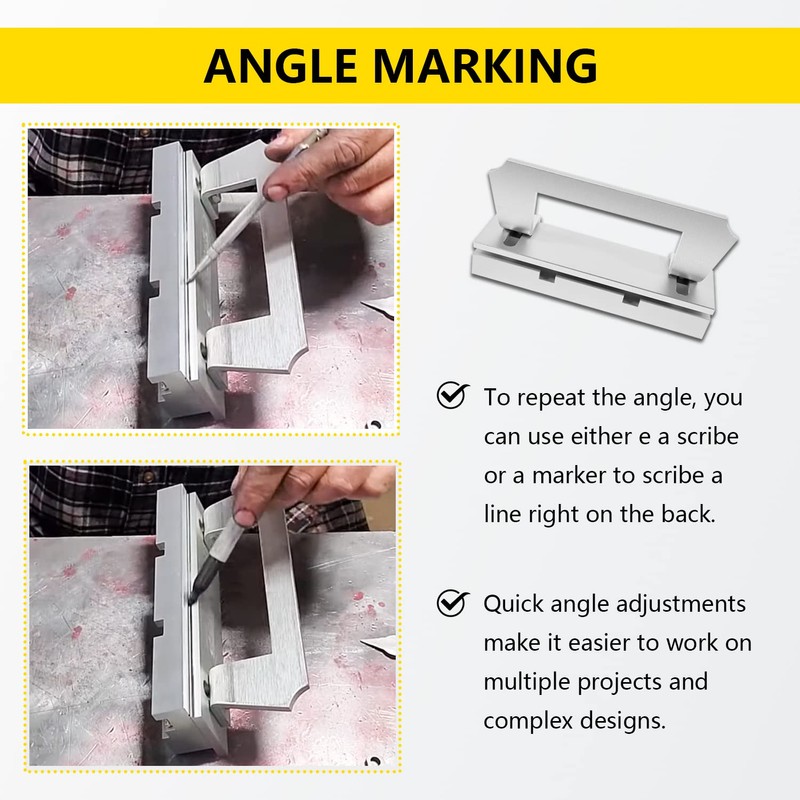 Magnetic Bevel Jig Fit for Knife Making, Steel Grinding, Metal