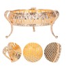 Fruit Tray Metal Round Place Snacks Small Jewelry Multifunctional Home