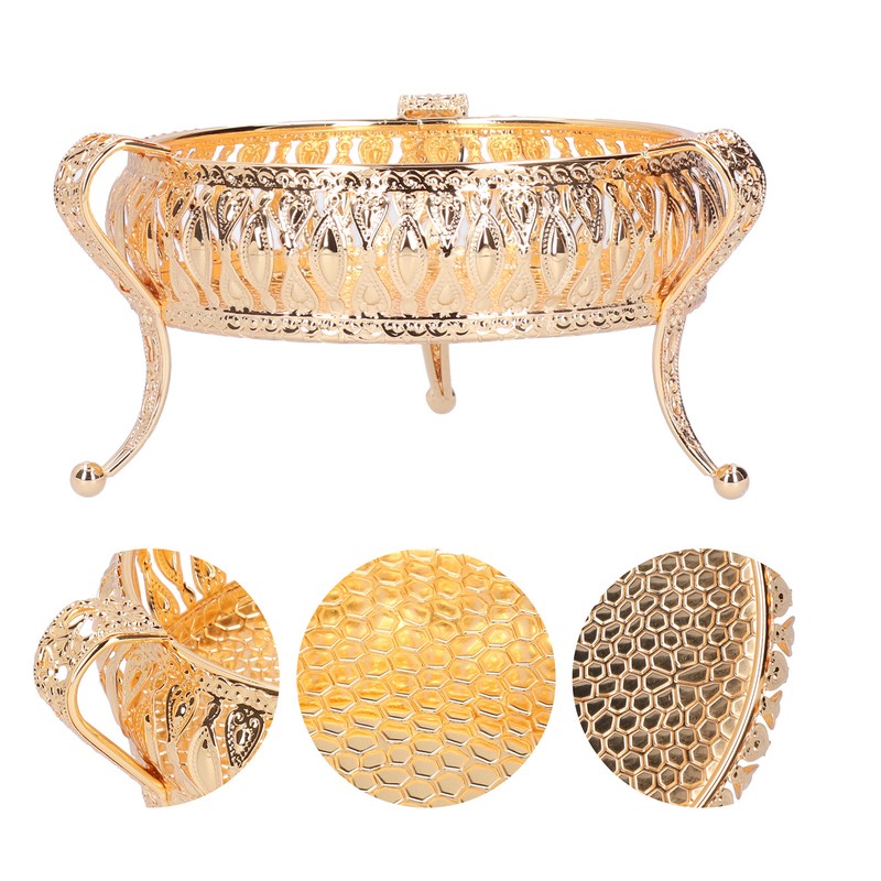 Fruit Tray Metal Round Place Snacks Small Jewelry Multifunctional Home