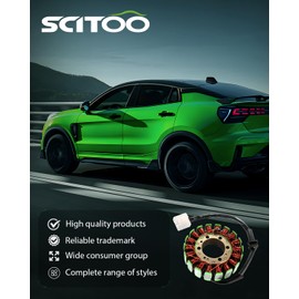 SCITOO 12 V Magneto Coil Stator 2006-2009 for Polaris Ranger 700 2010-2017 for Polaris Ranger 800 2008-2009 for Polaris Ranger Crew 700 2010-2014 for Polaris Ranger Crew 800 4011982 4014034 4011399