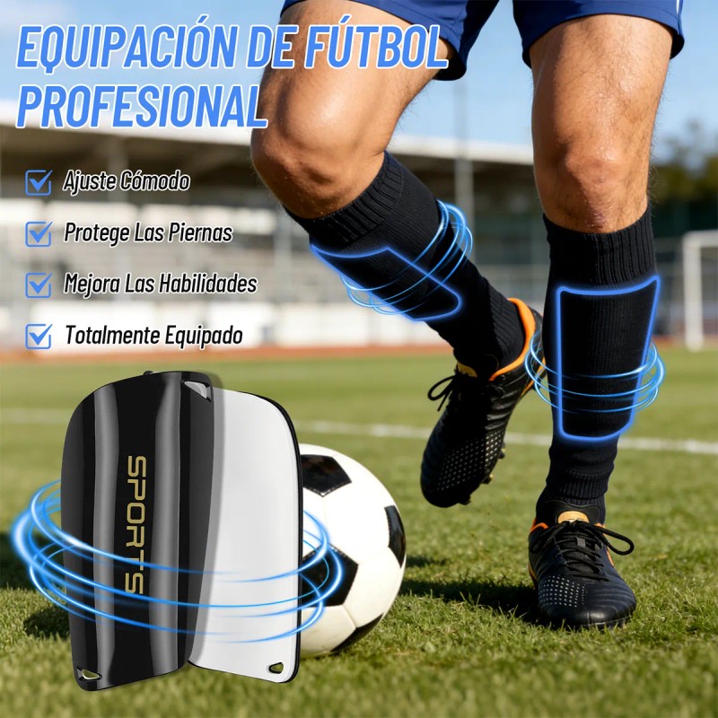 7 Calceta Antideslizantes Fútbol Y Manga Media Y Espinillera