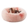 BedStill 30 inches Donut Dog Bed for Medium Dogs,Calming Fluffy