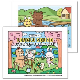 LOVE LOUDER - Lovely Squad Volume 3: Everyday Joys Coloring Book for Adults, Sweet Daily Life Scenes with Adorable Characters for Mindful Relaxation