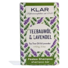 Klar Seifen Solid Shampoo Tea Tree Oil & Lavender 100g