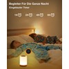 REYLAX Bedside Lamp Touch Dimmable, Mood Light with 12 RGB
