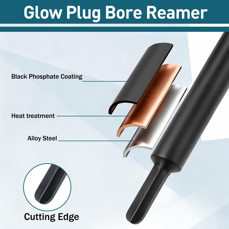 Upgrade Glow Plug Reaming Tool, For 6.6L, 3.0L, and 2.8L
