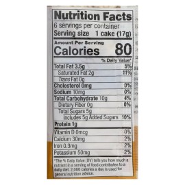 UD_Element Case of 6 Organic Dipped Rice Cakes 3.5 Oz-Milk Chocolate Flavor Grain Snacks