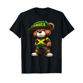 Teddy Bear Jamaica Flag Jamaican Clothing Men & Women T-Shirt