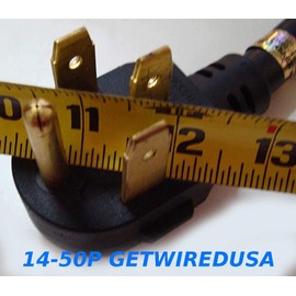 Gas Range Oven Stove Power Cord Converter, Old 14-50P 220/250V 4-Pin Male Plug to New Female 5-15R Home Wall Socket Receptacle, Electric Outlet Cable Adapter. FX125V514G