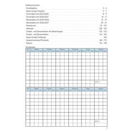 Lehrerkalender - Planer für Lehrerinnen und Lehrer 2025/26: Schuljahresplaner DIN A4 für Lehrerinnen und Lehrer: Schuljahresplaner DIN A4, grün