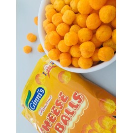 CHEESE BALLS 12 X 80g GINNI'S FAMOUS Since 1980.