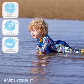 Splash About Warm in One Baby Wetsuit, Garden Delight, 0-3 Months