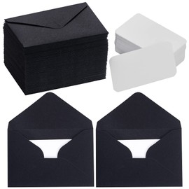 jiebor 100 Sets Small Valentines Day Blank Cards with Small Valentines Day Envelopes Pink Gift Cards Wedding Invitation Envelopes for Valentines Day Mother's Day 4.37 x 2.91 Inch (Red, Pink)