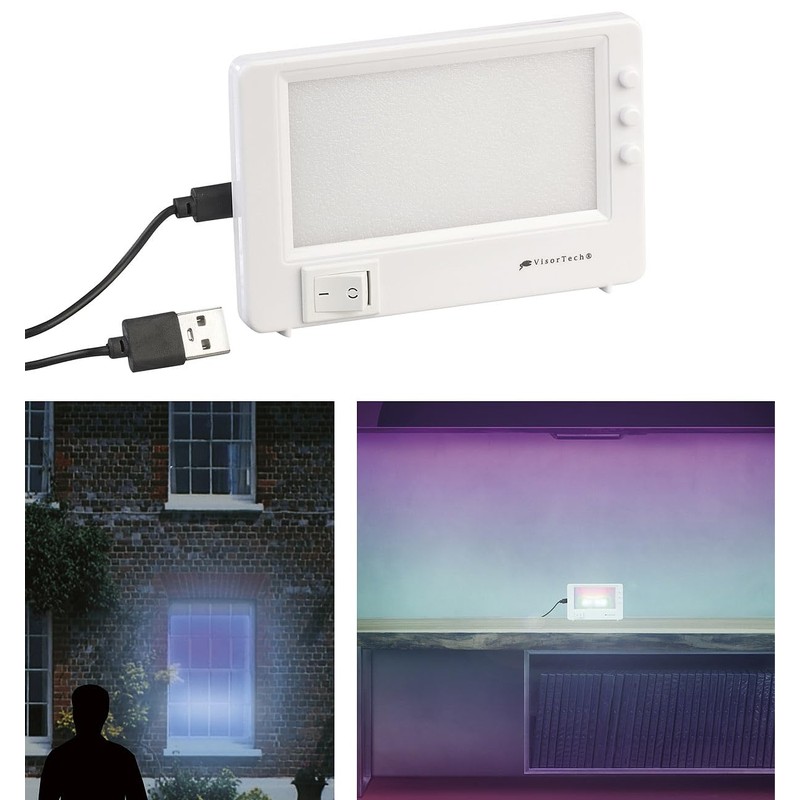 VisorTech LED TV Simulator: Set of 4 TV Simulators for