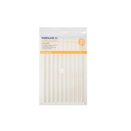 Airflow Louvered Vent Grille – White Plastic Cover with Integrated Flyscreen – 250mm x 174mm – Paintable Surface – Indoor & Outdoor Use