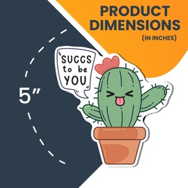 Magnet Me Up Succs To Be You Cute Funny Plant Succulent Magnet Decal, 5 inches
