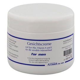 Aurawerk 24 Std. Männer Creme, Gesichtscreme, große 250ml Dose mit Syn Ake, Vitamin A und E, 250 ml
