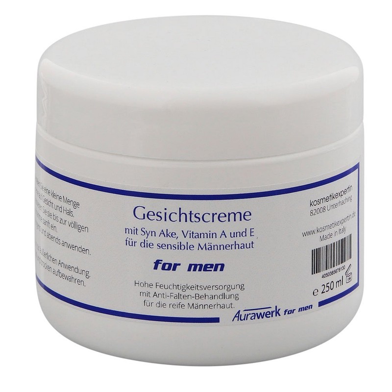 Aurawerk 24 Std. Männer Creme, Gesichtscreme, große 250ml Dose mit